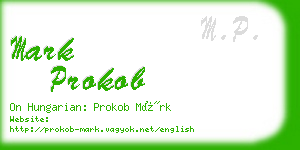 mark prokob business card